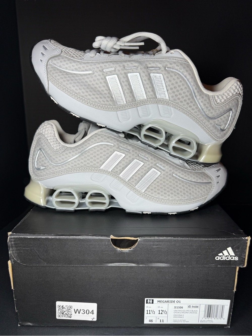 Adidas Men’s Megaride 01 Running Shoes - Gray size 11.5M